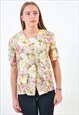 VINTAGE BLOUSE IN FLOWER PRINT