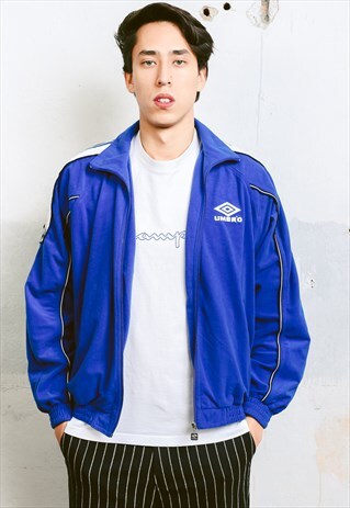 VINTAGE UMBRO VELVET TRACK JACKET