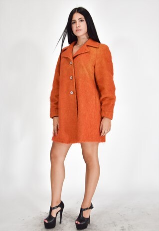 LUISA SPAGNOLI ORANGE VINTAGE ELEGANT JACKET