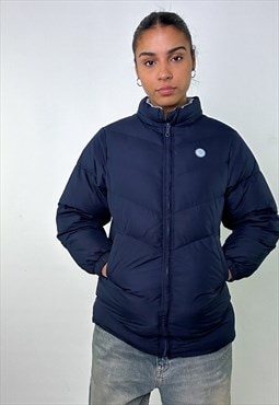 Navy Blue y2ks NIKE Puffer Jacket Coat