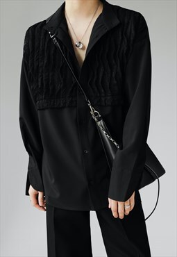 Men's pleated technology long-sleeved shirt AW2022 VOL.1