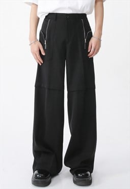 Unisex pocket zipped cargo trousers S VOL.1