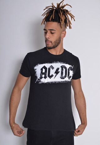 VINTAGE AC/DC BAND T-SHIRT BLACK
