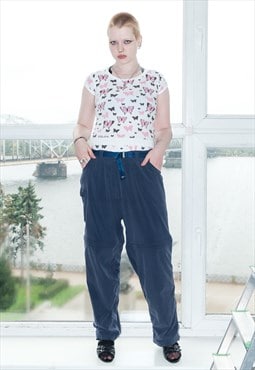 Vintage Y2K gorpcore cargo trousers in admiral blue