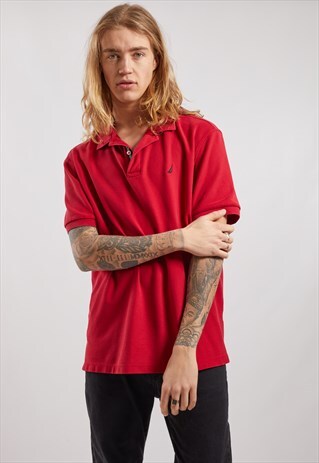 VINTAGE NAUTICA SHORT SLEEVE POLO TOP