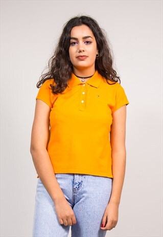 90'S ORANGE TOMMY HILFIGER POLO T-SHIRT