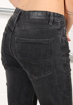 Vintage Diesel Denim Jeans in Washed Black Skinny Fit W30
