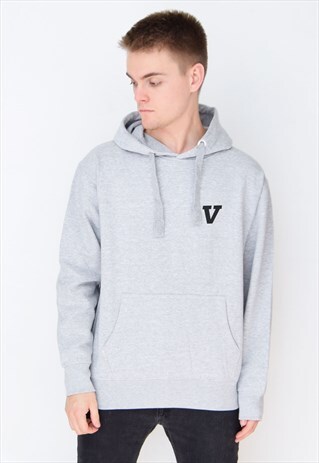 GREY V HOODIE