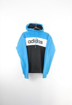 Adidas Blue and Black Sweatshirt S