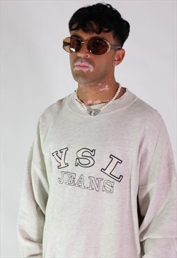 Yves saint laurent 90s grey sweatshirt