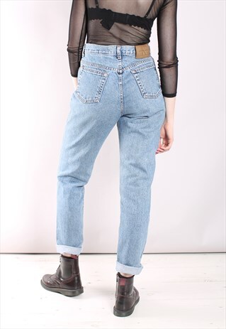 VINTAGE 90S CALVIN KLEIN HIGH WAISTED TAPERED LEG JEANS