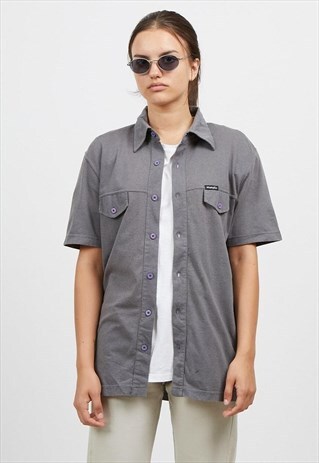 VINTAGE GREY WRANGLER SHORT SLEEVE SHIRT
