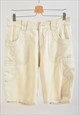 Vintage 00s linen cargo shorts