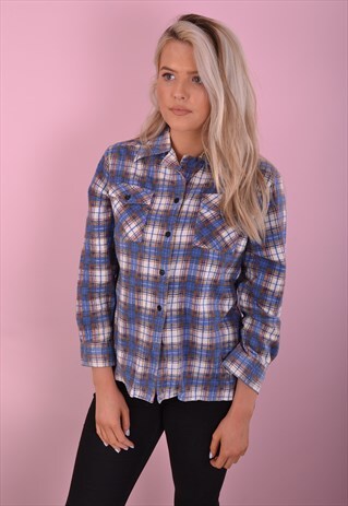 CHECK FLANNEL SHIRT GRS036