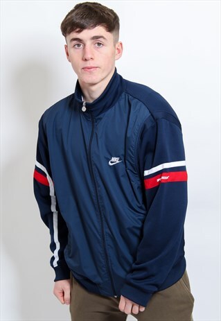 VINTAGE NIKE SHELL JACKET IN BLUE LARGE
