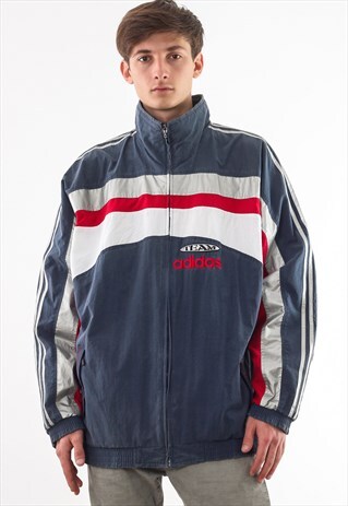 VINTAGE ADIDAS ORIGINALS TRACKSUIT 90S BLUE WHITE RED