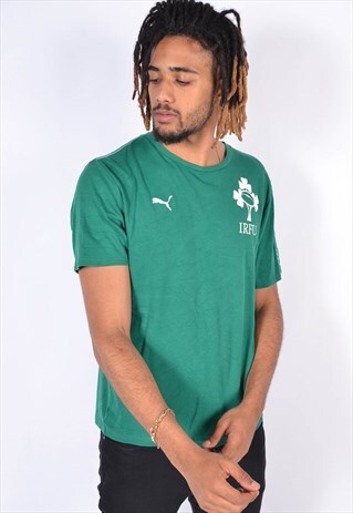 VINTAGE PUMA IRELAND RUGBY T-SHIRT GREEN