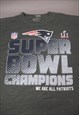 VINTAGE NFL PATRIOTS SUPER BOWL GRAPHIC T-SHIRT IN GREY