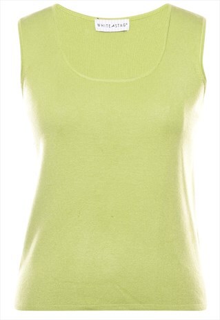 BEYOND RETRO VINTAGE GREEN SWEATER VEST - S