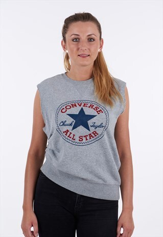 REWORKED CONVERSE GREY SWEATSHIRT 12