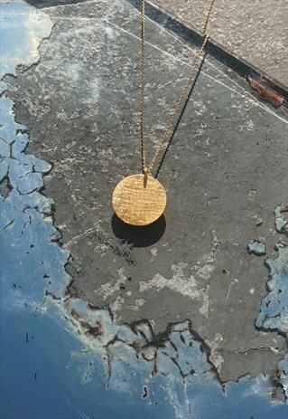CHARM NECKLACE - GOLD COIN PENDANT