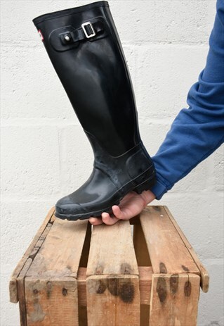 BLACK HUNTER WELLINGTON BOOTS