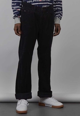 VINTAGE 90'S TOMMY HILFIGER NAVY CORDUROY JEANS