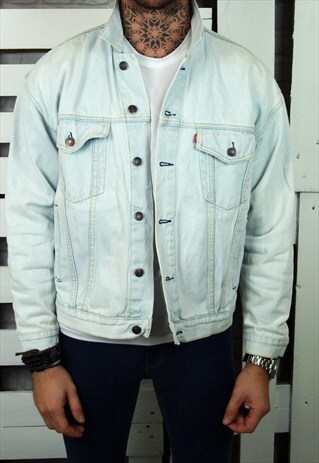 LIGHT WASH UNISEX DENIM JACKET