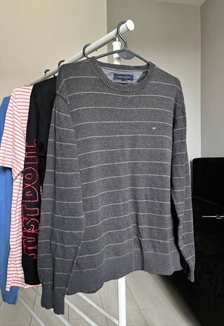TOMMY HILFIGER STRIPPED JUMPER SWEATER