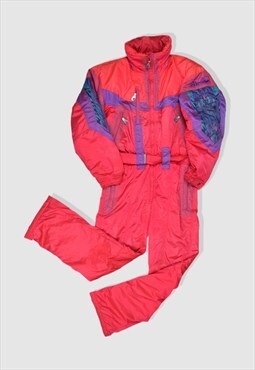 Vintage 1980s Ellesse Crazy Pattern Snow Ski Suit