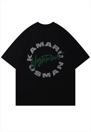 KALODIS LETTER EMBROIDERED LOOSE T-SHIRT