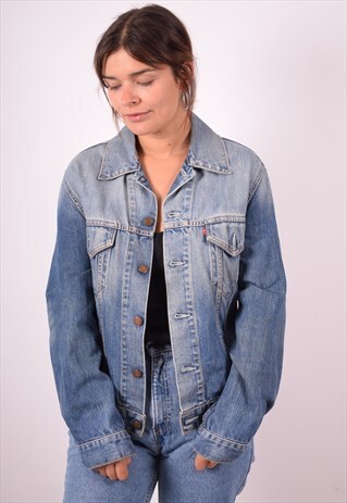 LEVI'S WOMENS VINTAGE DENIM JACKET MEDIUM BLUE 90S