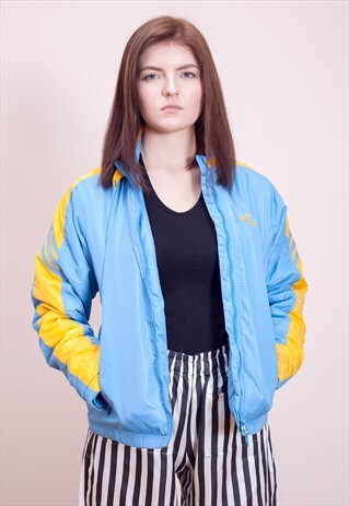1970S, PUFFY QUILTED JACKET BY ADIDAS