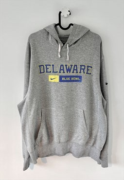 Nike Delaware blue hens grey USA college hoodie large 