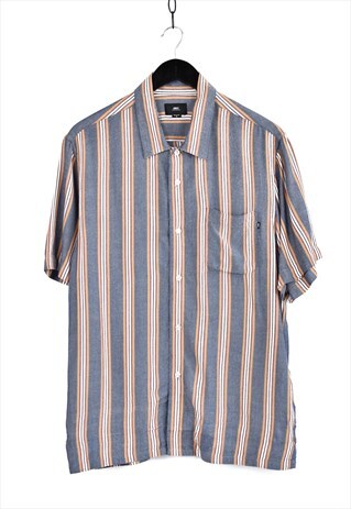 OBEY SHORT SLEEVE STRIPPED SHIRT