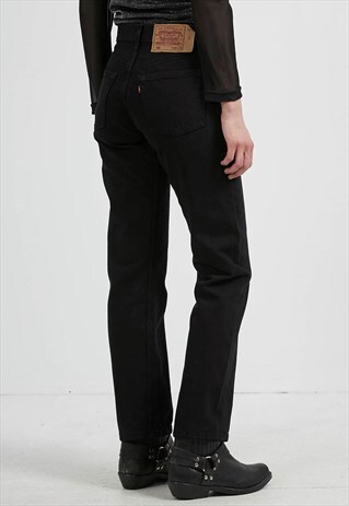 VINTAGE BLACK LEVI'S 501 FIT DENIM JEANS
