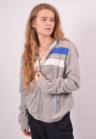 VINTAGE CHAMPION HOODIE SWEATER GREY