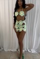 PRE ORDER MINT CROCHET FLOWER SKIRT