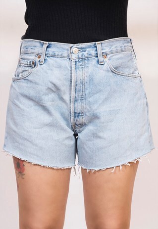 LEVI'S 501 LIGHT BLUE DENIM SHORTS 16