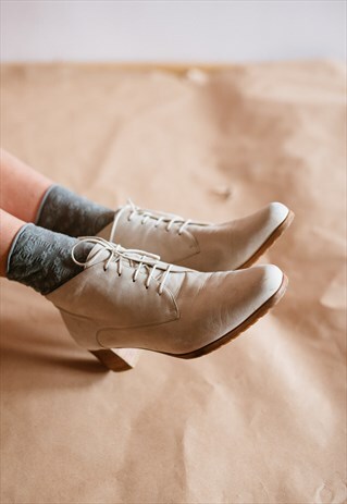 VINTAGE 70S BOHO ANKLE BOOTS