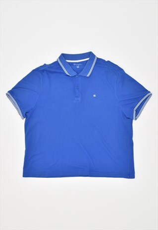 VINTAGE 90'S CHAMPION POLO SHIRT BLUE
