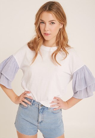 MAXI RUFFLES T-SHIRT