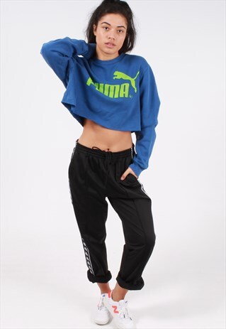 VINTAGE PUMA CROPPED SWEATSHIRT