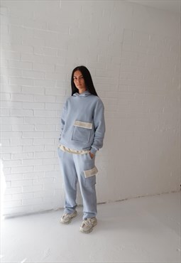 Waffle Angie Petite Straight Jogger in Sky