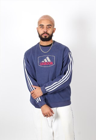 VINTAGE ADIDAS SWEATSHIRT BLUE