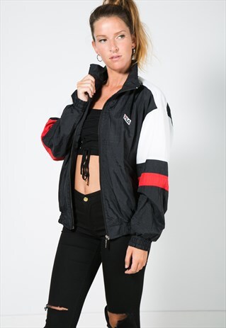 VINTAGE 80'S USA FILA SHELL SPORT JACKET / S1366