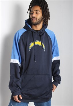 Vintage Los Angeles Chargers Oversize Hoodie Blue