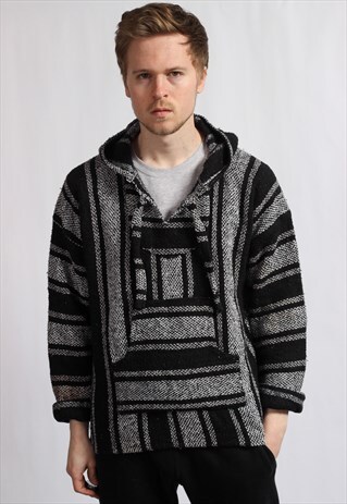 VINTAGE BAJA MEXICAN HOODIE