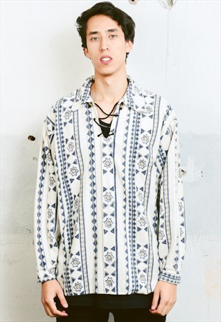 VINTAGE AZTEC FLEECE SHIRT