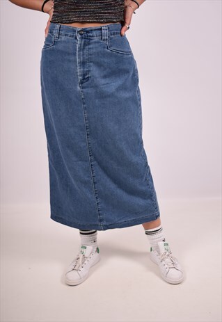 VINTAGE LEE DENIM SKIRT BLUE